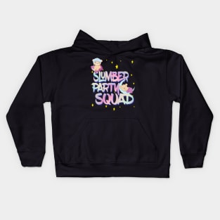 Ladies Girl Teddy Bear Sleepover Squad Birthday Kids Hoodie